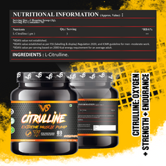 V-SHAPE Citrulline Malate 250Gm, 83 Servings - V-Shape Supps