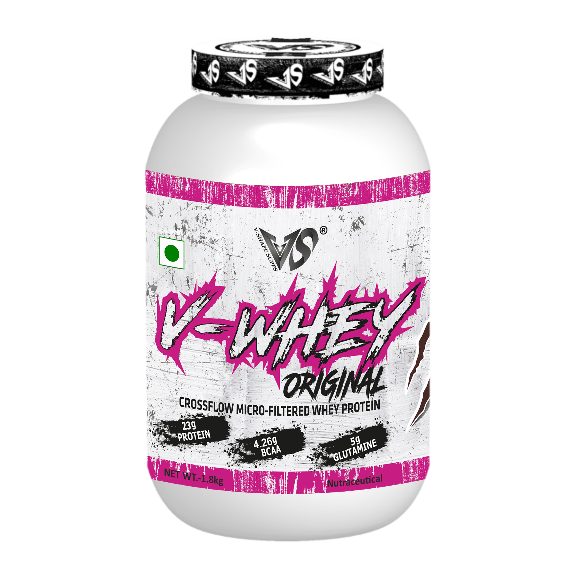 V-SHAPE V-Whey Original- 1.8Kg, 75 Servings - V-Shape Supps
