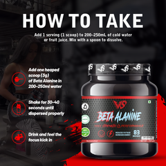 V-SHAPE Beta Alanine 250Gm, 83 Servings - V-Shape Supps