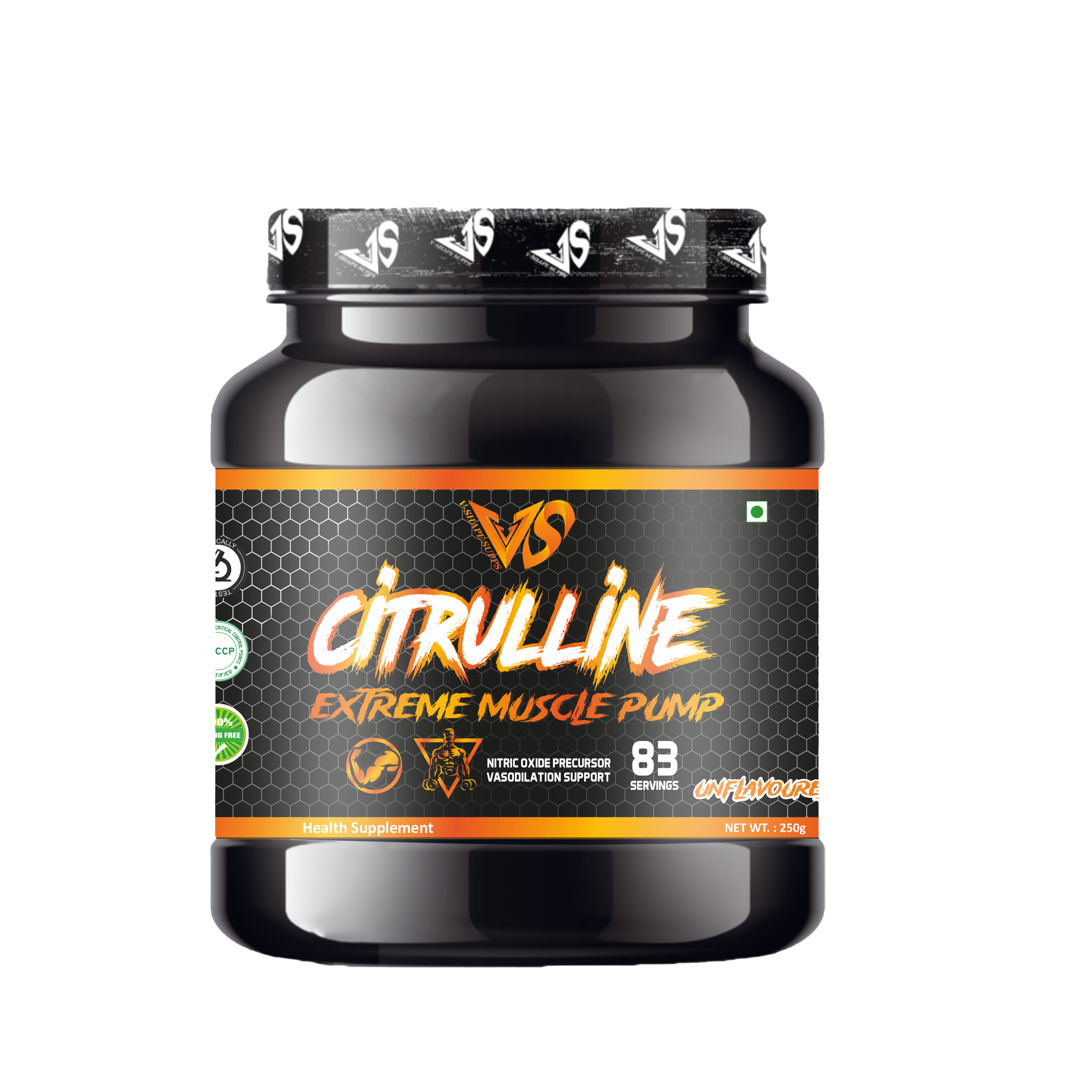 V-SHAPE Citrulline Malate 250Gm, 83 Servings - V-Shape Supps