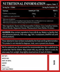 V-Shape Supps L-Arginine 500mg- 120 Tablets - V-Shape Supps