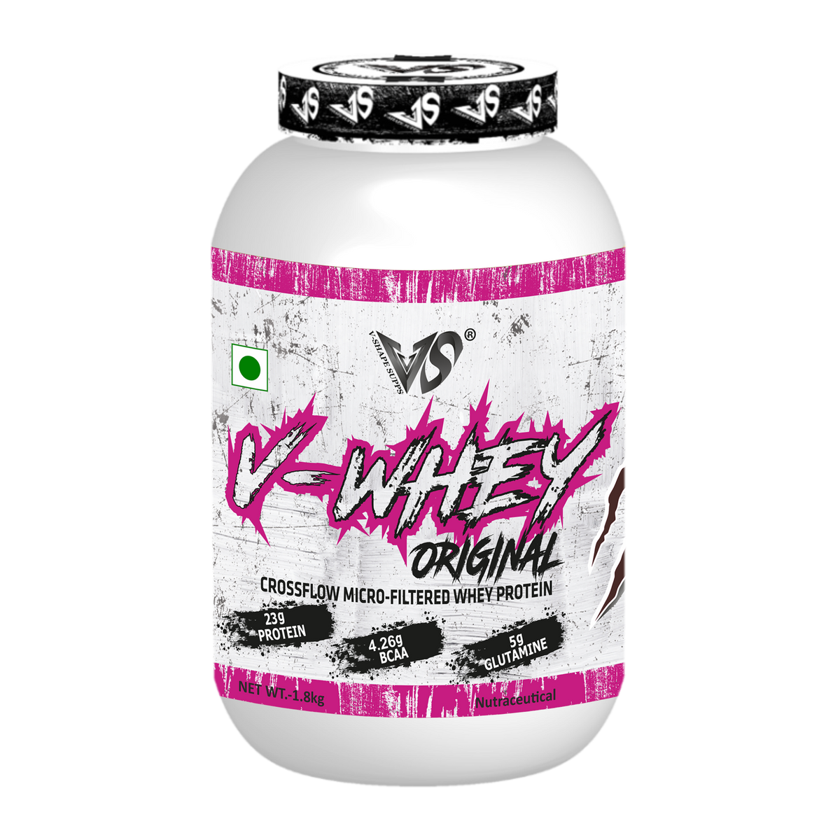 V-SHAPE V-Whey Original- 1.8Kg, 75 Servings - V-Shape Supps