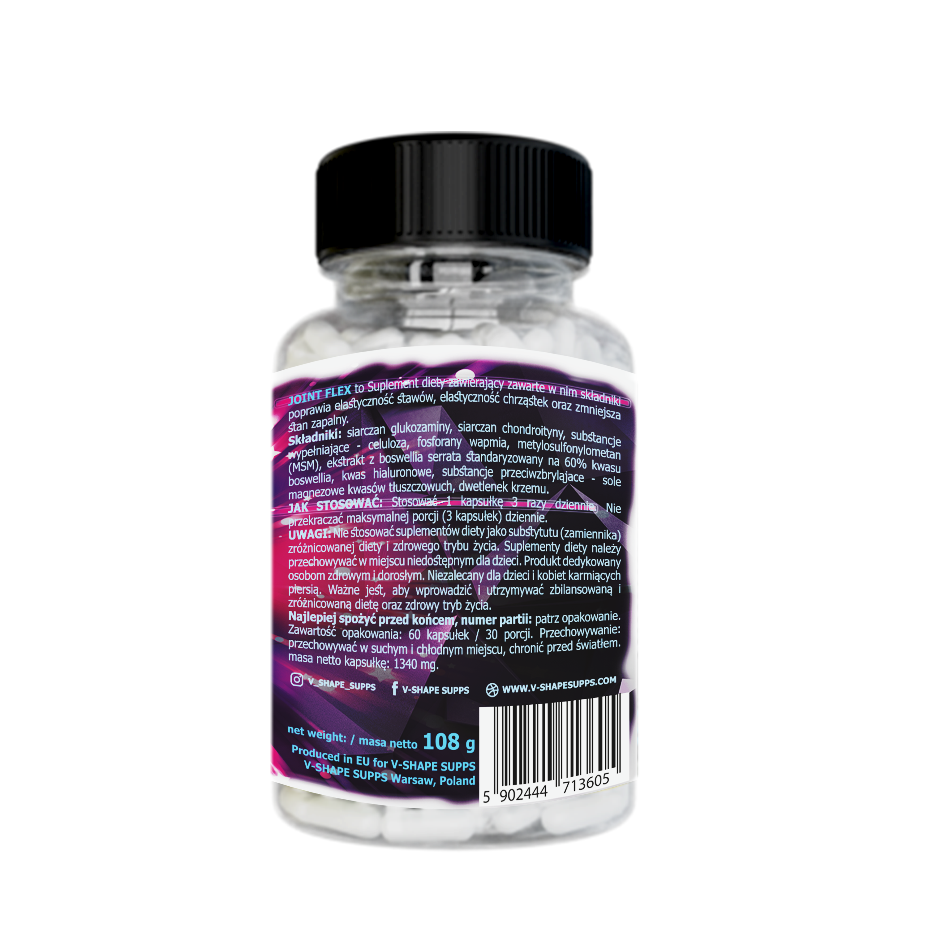 V-Shape Supps Joint Flex 90 Tablets - V-Shape Supps