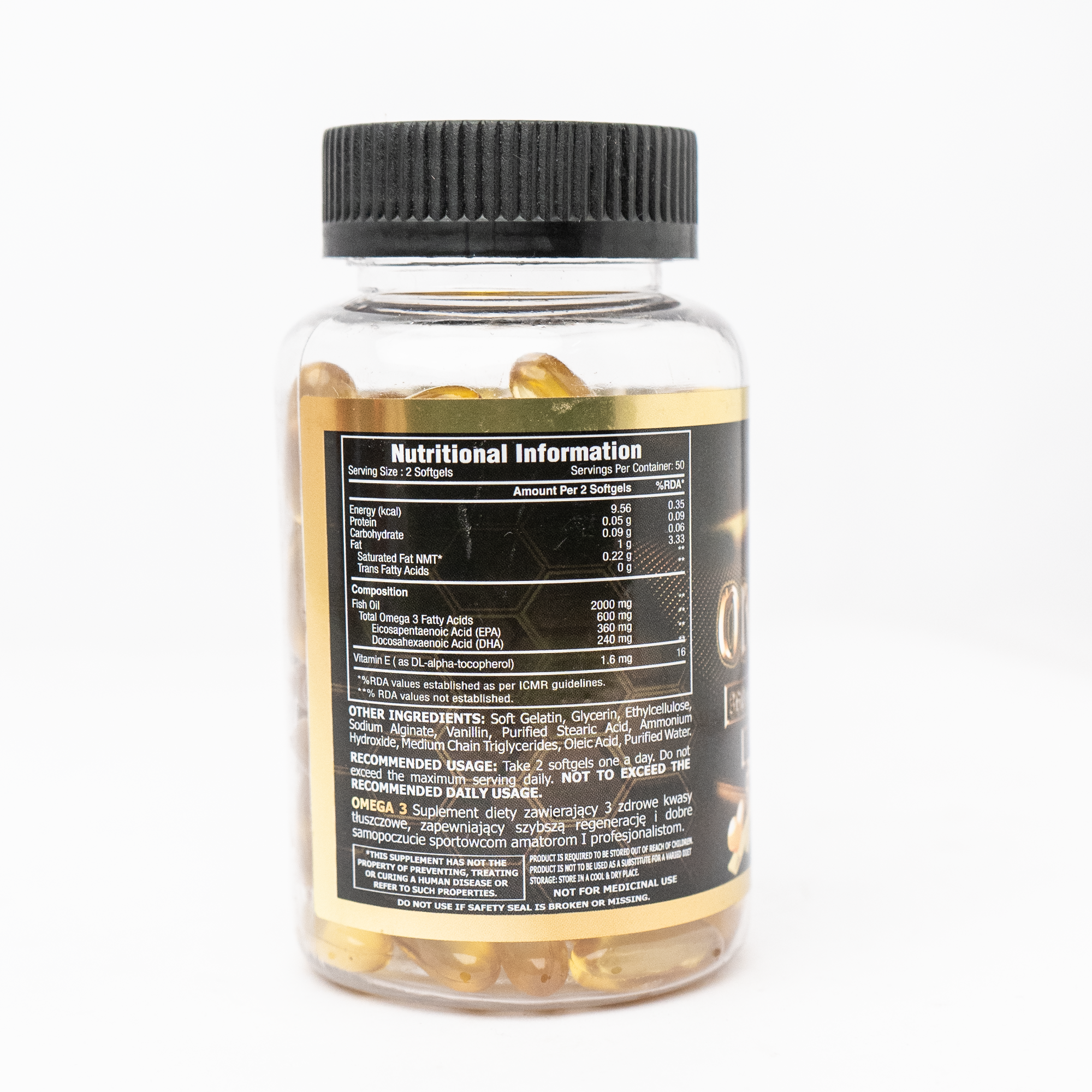 V-SHAPE Omega-3 (100 Soft gel) - V-Shape Supps