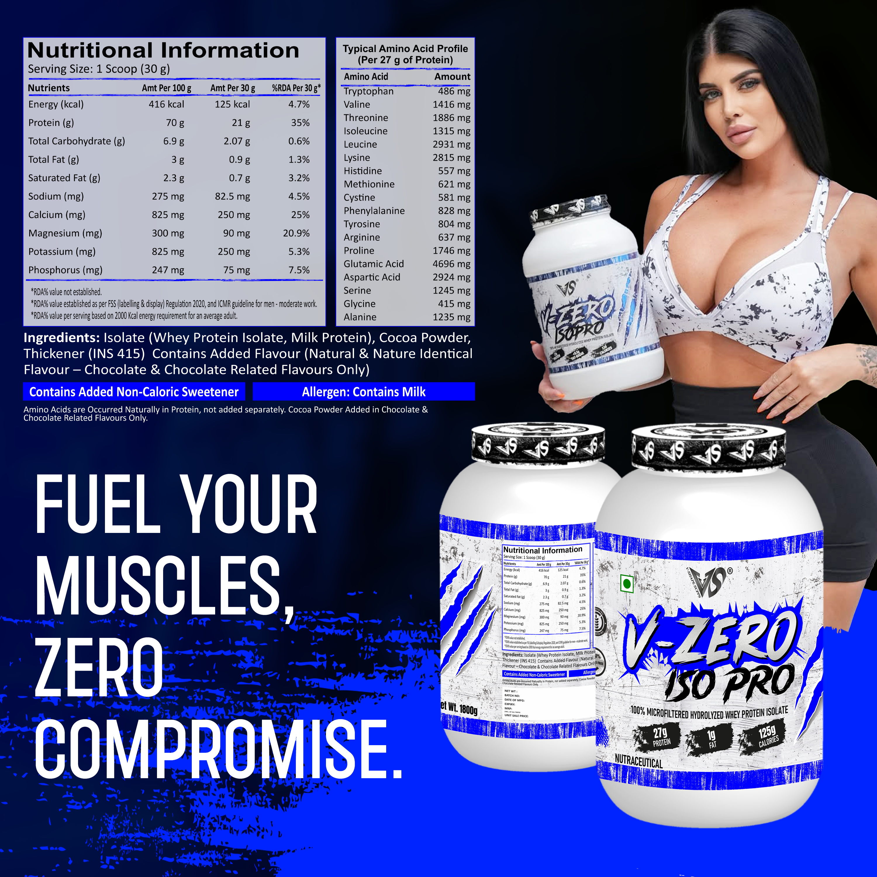 V-Shape V-Zero Isopro 2Kg - V-Shape Supps