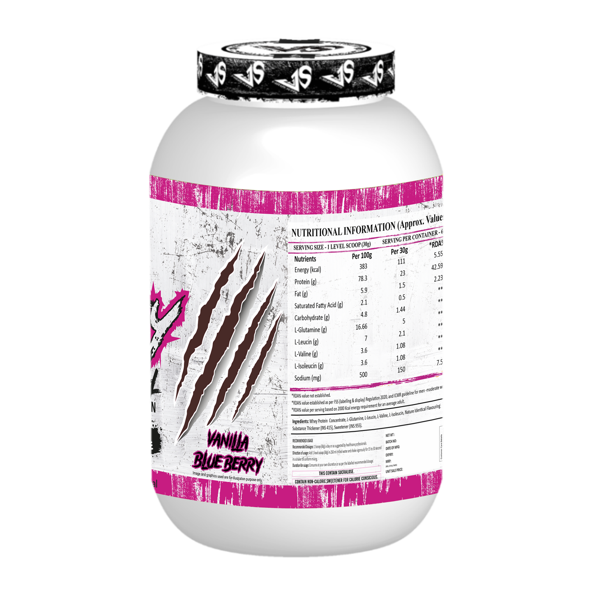 V-SHAPE V-Whey Original- 1.8Kg, 75 Servings - V-Shape Supps