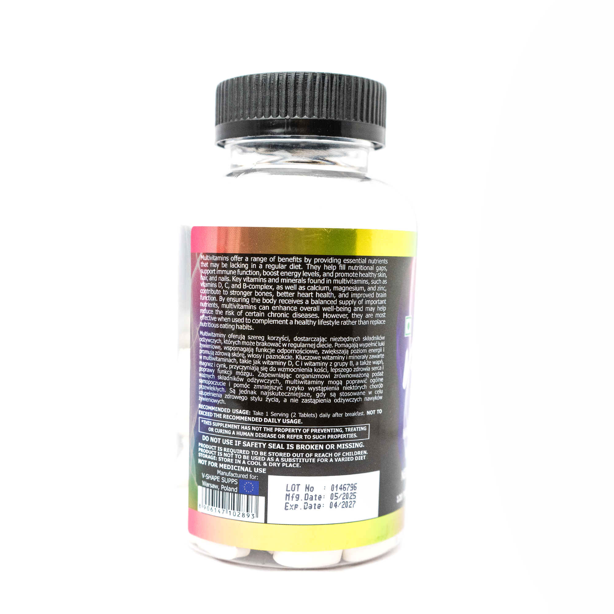 V-SHAPE V-itamin Complex- 60 Tablets - V-Shape Supps